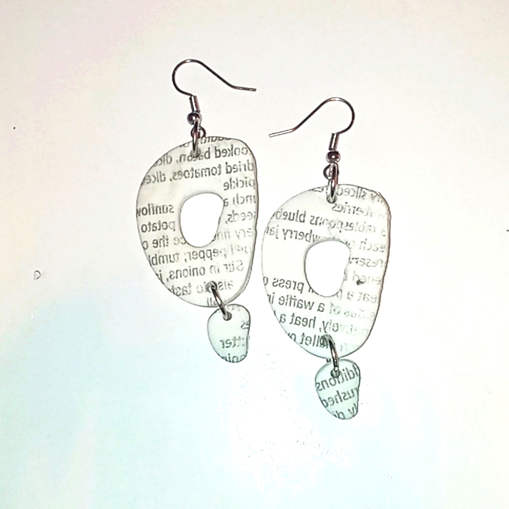 Clay earrings-Getcha Paper Heeyah!